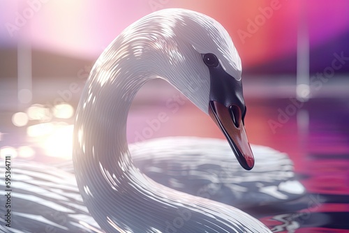 Fototapeta Naklejka Na Ścianę i Meble -  beautiful swan