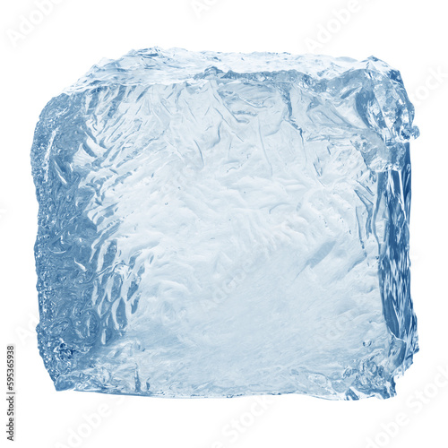 Obraz na płótnie ice cube, isolated on white background, clipping path, full depth of field