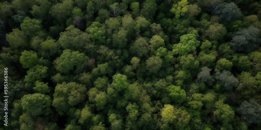 Aerial View of Forest Landscape Texture