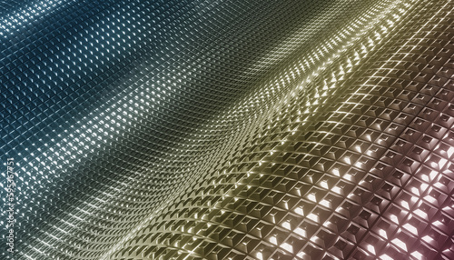 Colorful chromic pattern background, 3d render
