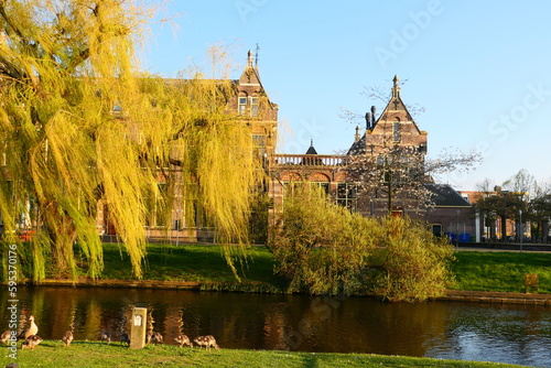 Frühling in Leiden, Stadt in den Holland © cagala