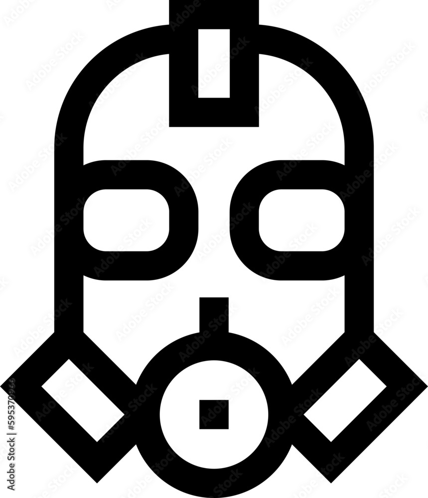 Transparent Gas Mask icon. Gas Mask isolated on transparent background. Transparent Gas Mask icon. Gas Mask isolated on transparent background.