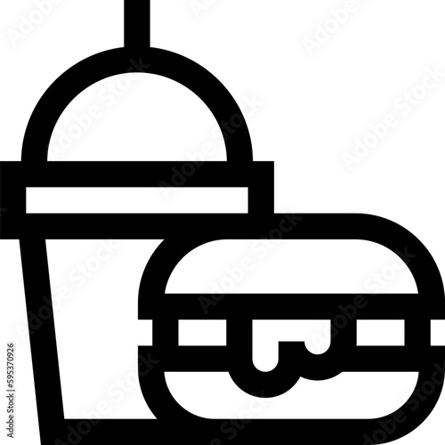 Transparent Fast Food icon. Fast Food isolated on transparent background.