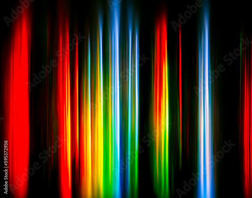 Rainbow color spectrum on black background, smooth wallpaper backdrop.