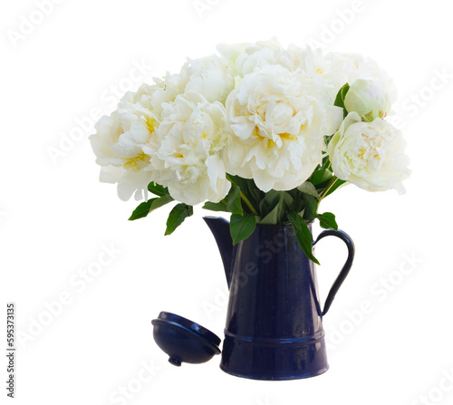 Wallpaper Mural White peony flowers Torontodigital.ca