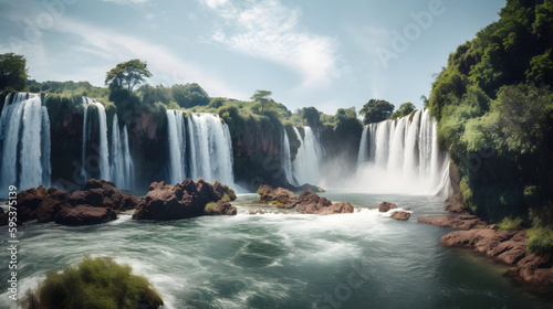 waterfall made with Generative AI