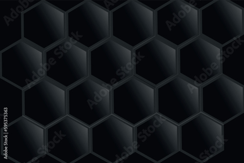 Vector gradient black background with geometric shapes