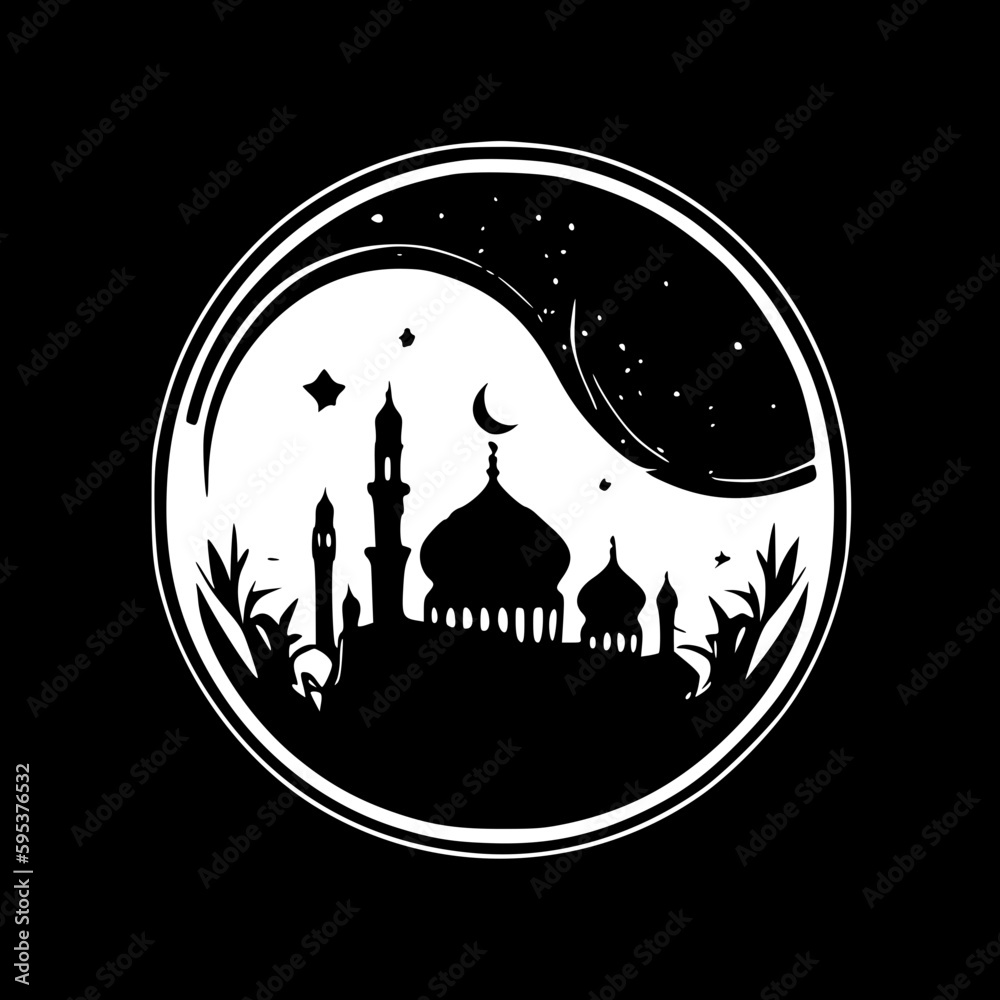 Ramadan | Minimalist and Simple Silhouette - Vector illustration