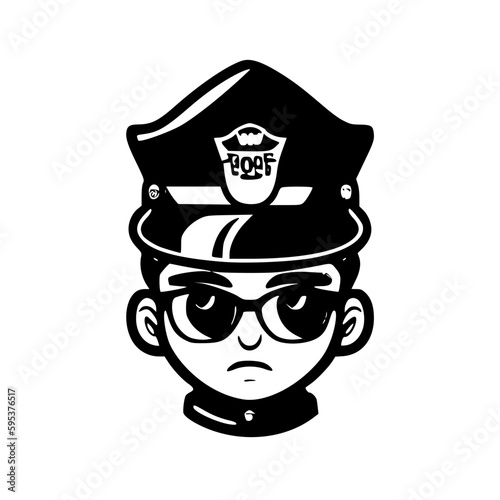 Police - High Quality Vector Logo - Vector illustration ideal for T-shirt graphic