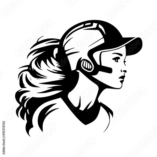 Wallpaper Mural Softball - Minimalist and Flat Logo - Vector illustration Torontodigital.ca