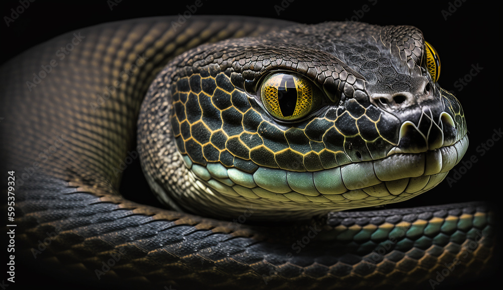 Southeastern crowned snake AI Generated photo Southeastern crowned snake AI Generated photo