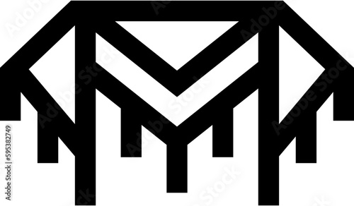 Transparent Shawl icon. Shawl isolated on transparent background.