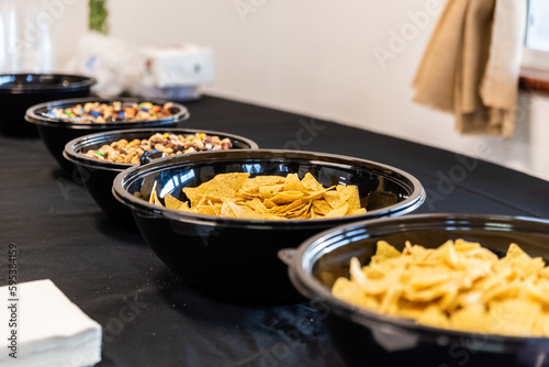 Bowls of Chips at A Catered Event