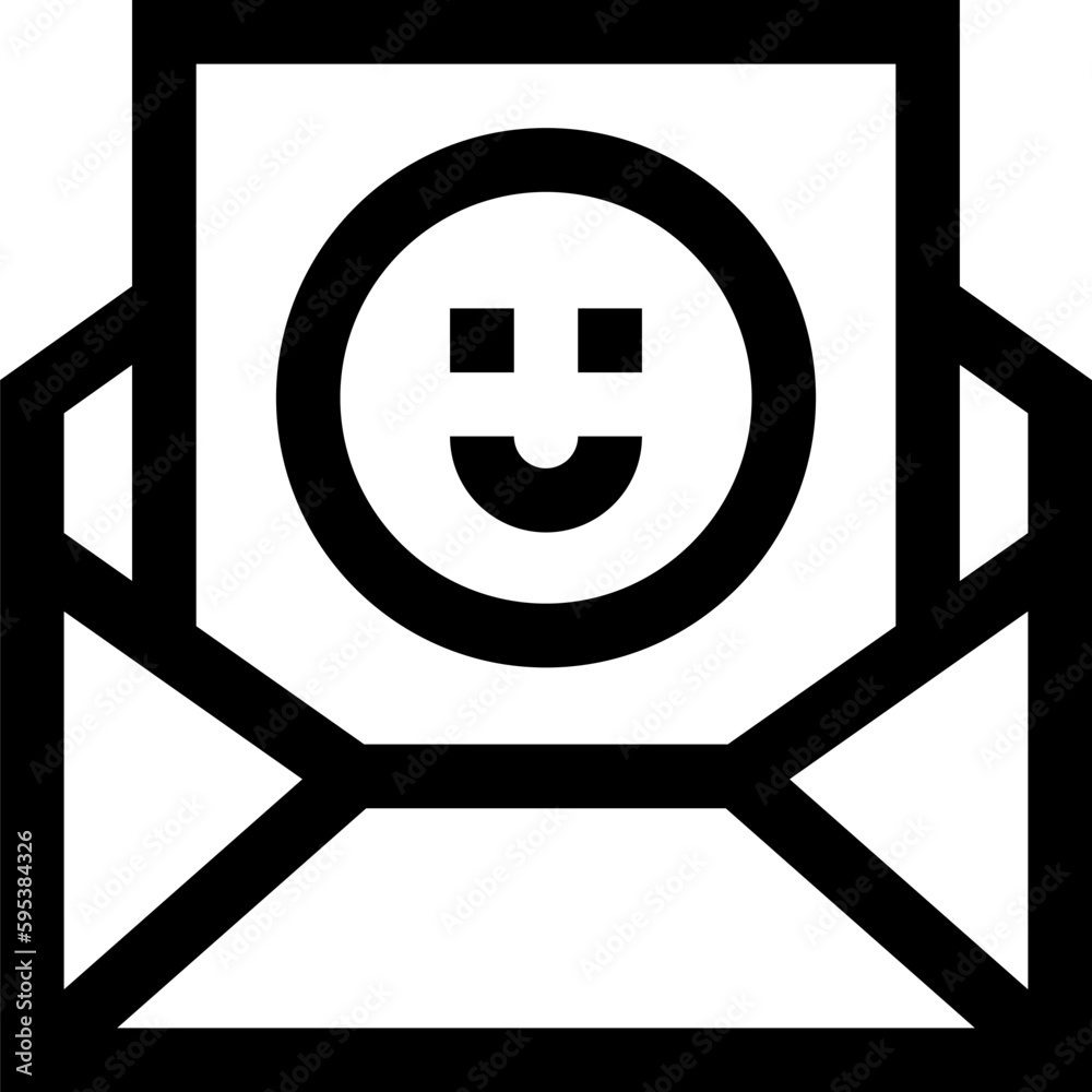 Fototapeta premium Transparent Mail icon. Mail isolated on transparent background.