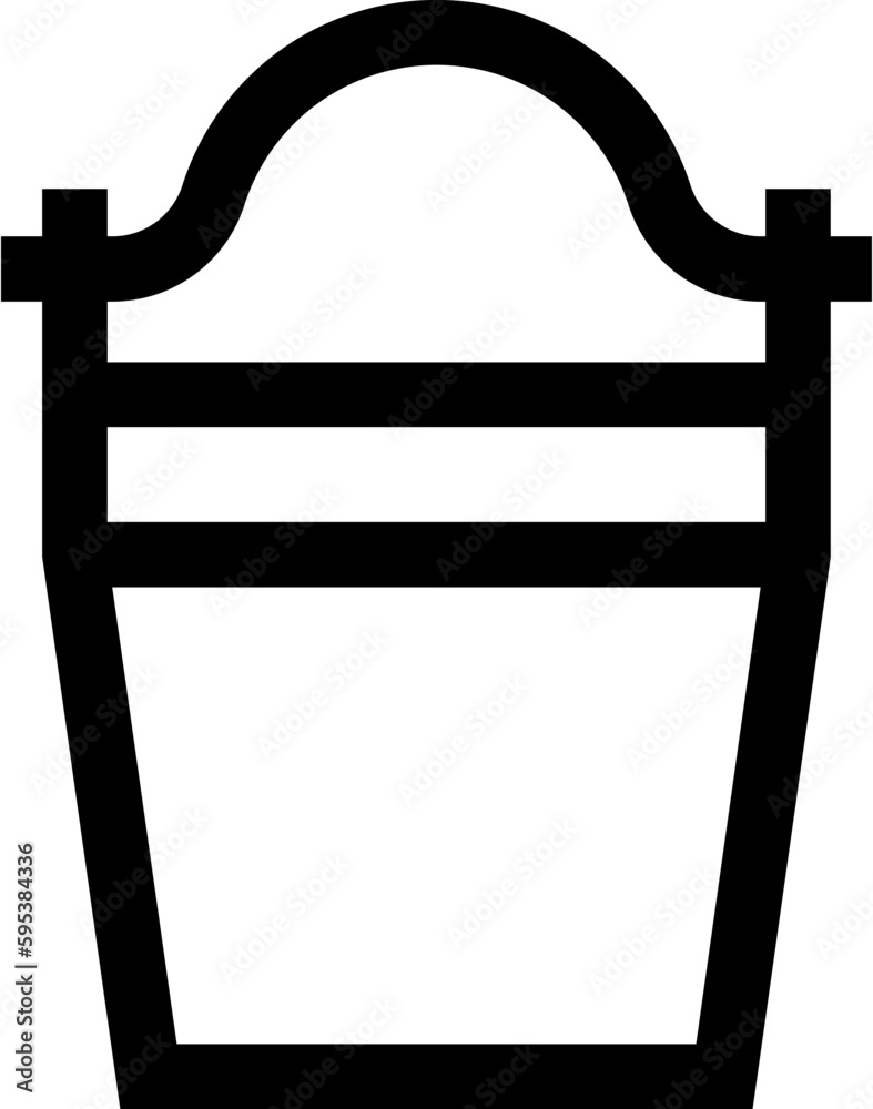 Transparent Bucket icon. Bucket isolated on transparent background. Transparent Bucket icon. Bucket isolated on transparent background.
