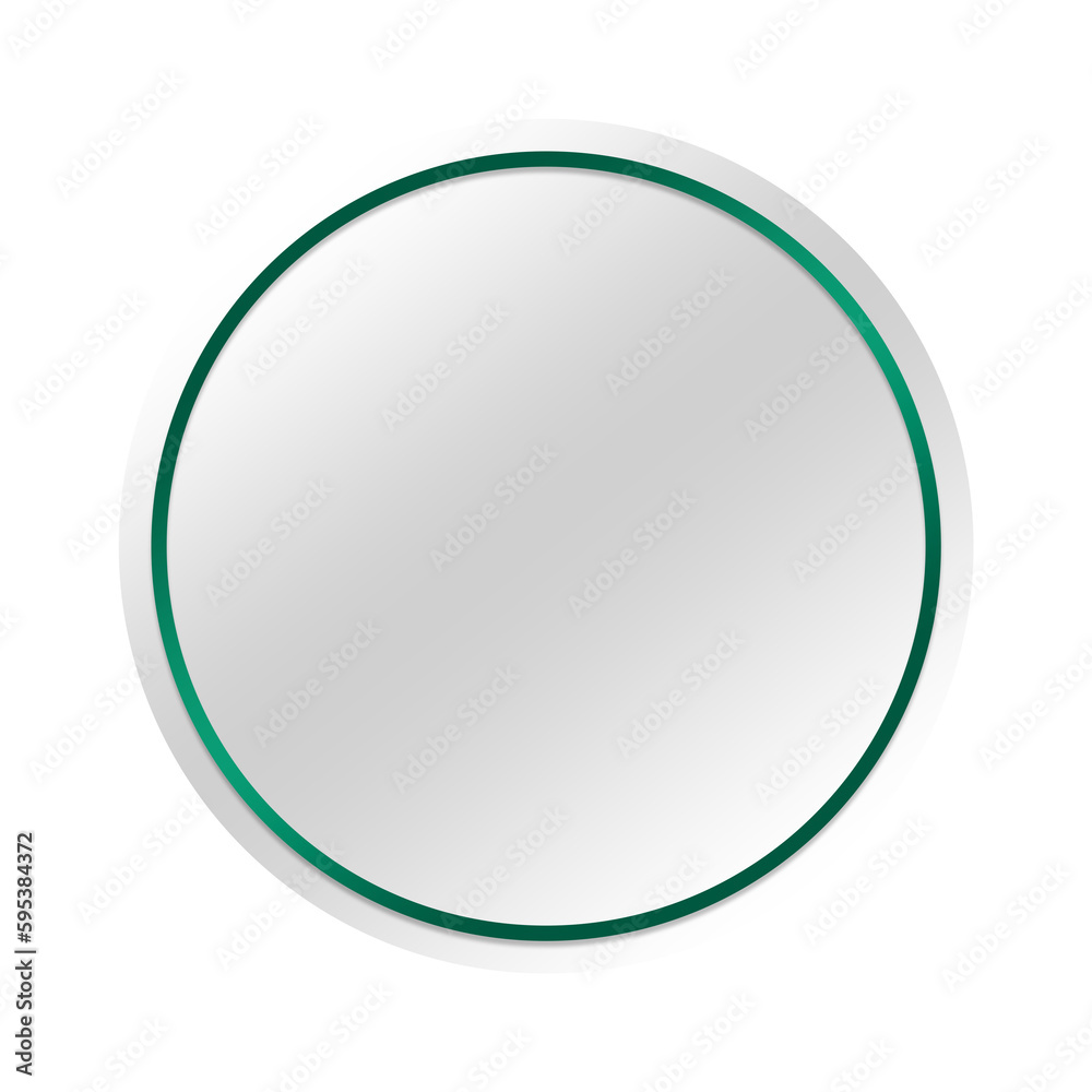 banner circle frame and dot