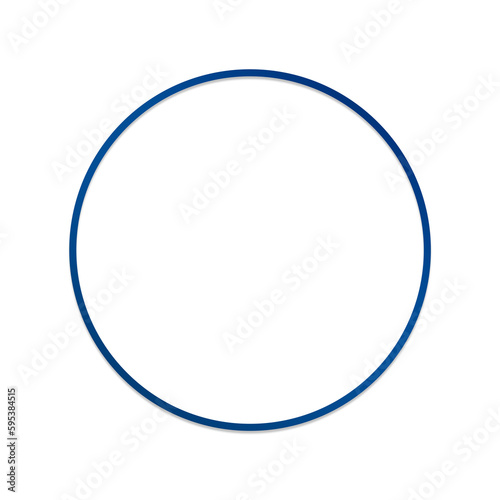banner blue circle frame and dot