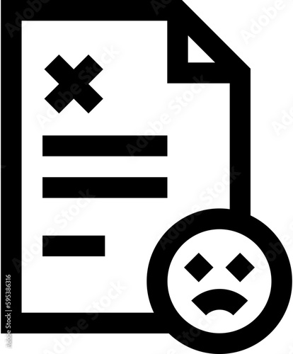 Transparent Complaint icon. Complaint isolated on transparent background.