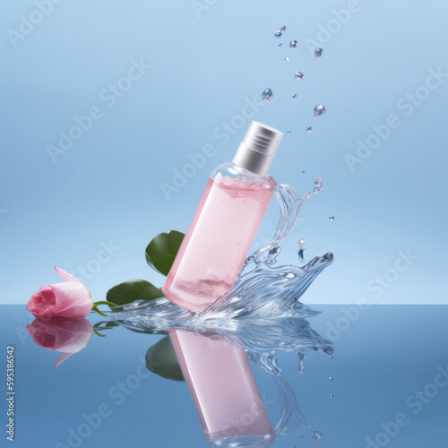 Cosmetic skincare product. Illustration AI Generative.