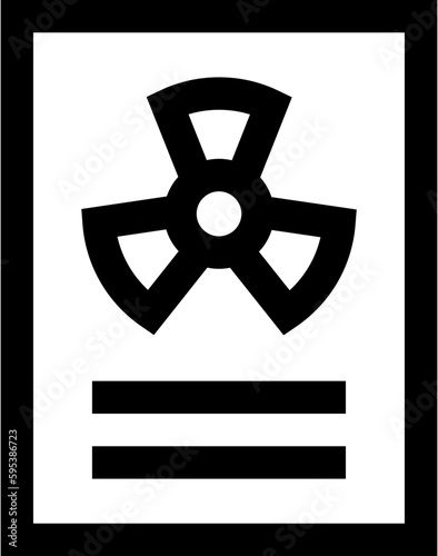 Transparent Radiation icon. Radiation isolated on transparent background.