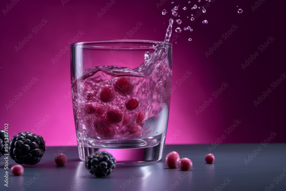 Berry juice background. Illustration AI Generative. Berry juice background. Illustration AI Generative.