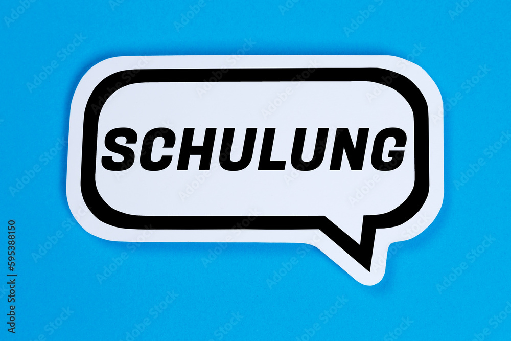 Schulung Seminar Lehrgang Kurs Workshop lernen Bildung in Sprechblase Kommunikation Business Konzept Schulung Seminar Lehrgang Kurs Workshop lernen Bildung in Sprechblase Kommunikation Business Konzept