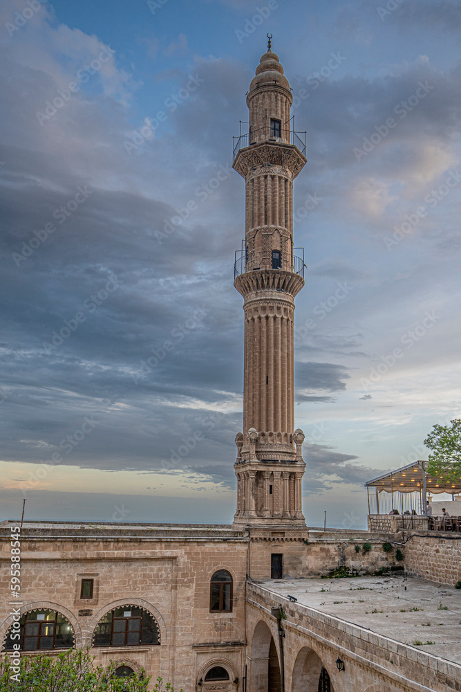 Minaret of Ulu Cami, also known as Great mosque of Mardin, Histroical Ulu Mosque at Mardin