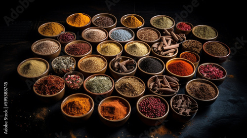 vast array of different spices Generative AI