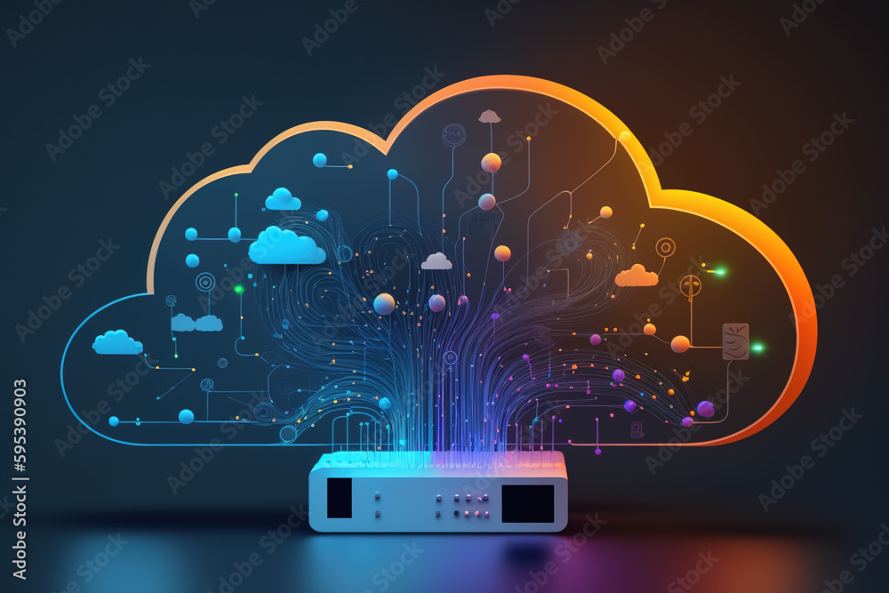 Cloud Networking, Automation, Cloud Managed, AI Generated Art for Business and Technology Cloud Networking, Automation, Cloud Managed, AI Generated Art for Business and Technology