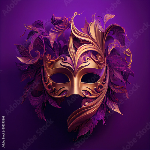 Venetian mask, ai generated