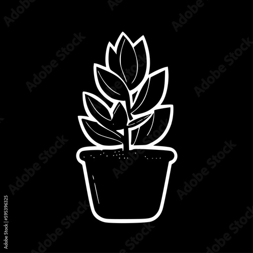 Succulent | Minimalist and Simple Silhouette - Vector illustration