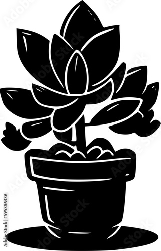 Succulent - Minimalist and Flat Logo - Vector illustration