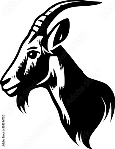 Goat - High Quality Vector Logo - Vector illustration ideal for T-shirt graphic