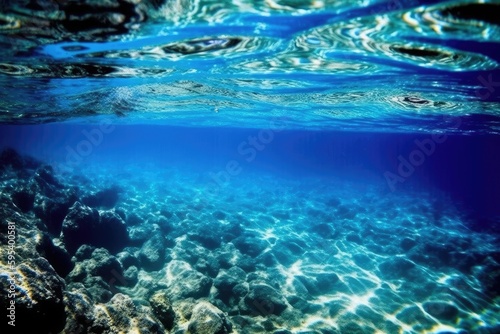 an enchanting coral reef ecosystem teeming with life. Generative AI © 2rogan