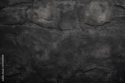 Black anthracite stone concrete texture background. Generative ai.