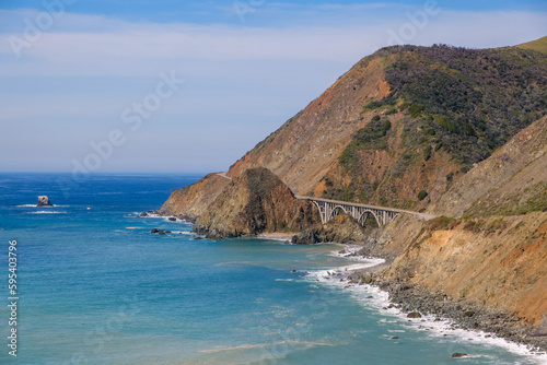 Rocky coast in Big Sur, California