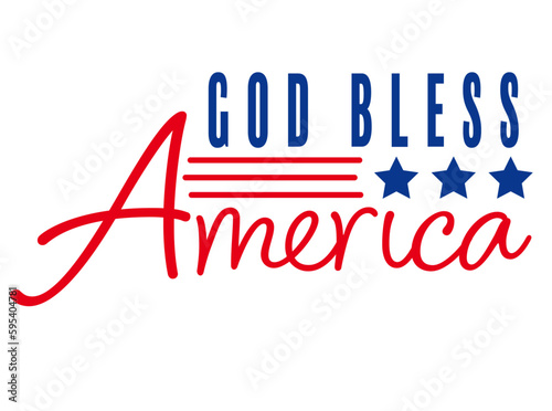 God Bless America Vector