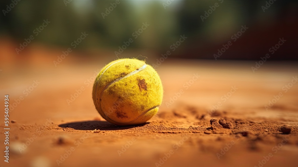 Tennis ball Generative AI