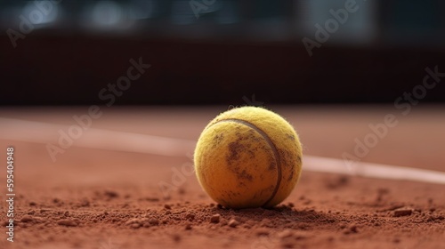 Tennis ball Generative AI