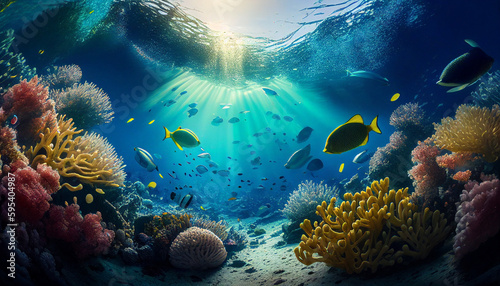 Fotografiet Jewels of the Deep: Exploring a Vibrant Underwater Paradise