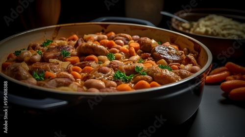 Sausage and Bean Casserole © Emojibb.Family