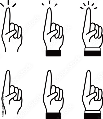 チェックのハンドサインセット