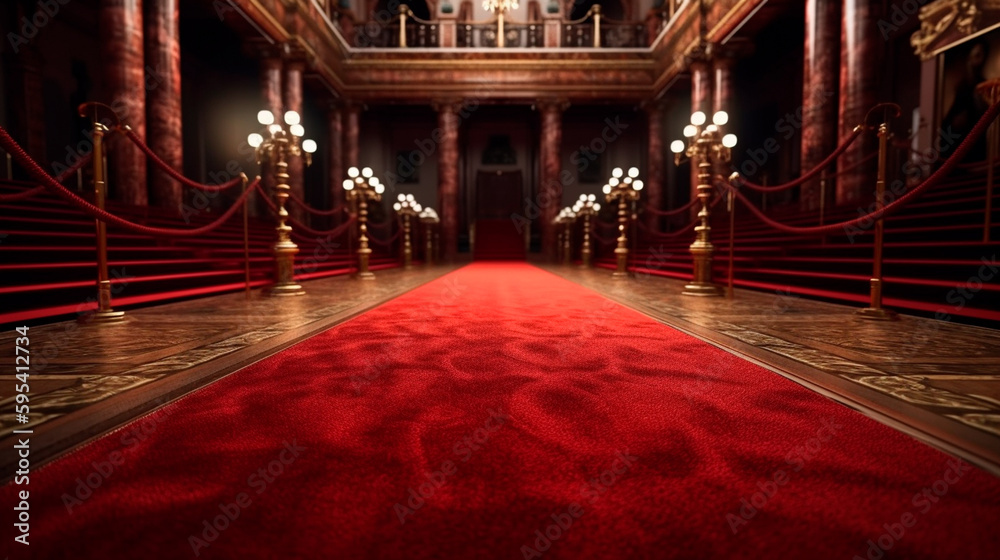Red carpet. Generative AI
