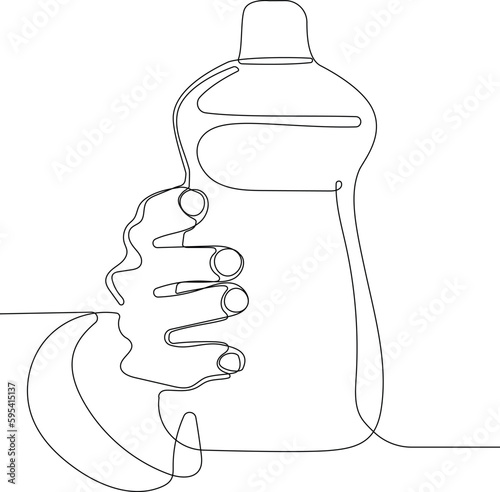 Home cleaning service landing page design concept, illustration of janitors with cleaning tools. Vector illustration