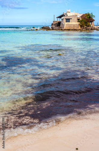 Isla Mujeres, Quintana Roo, Mexico, January 29nd, 2023: Building in Playa Secreto, isla mujeres photo