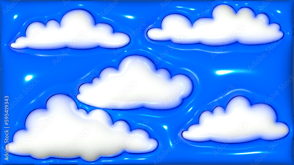 blue sky with clouds