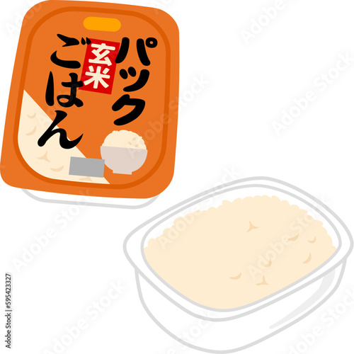 レトルトパックの玄米ご飯