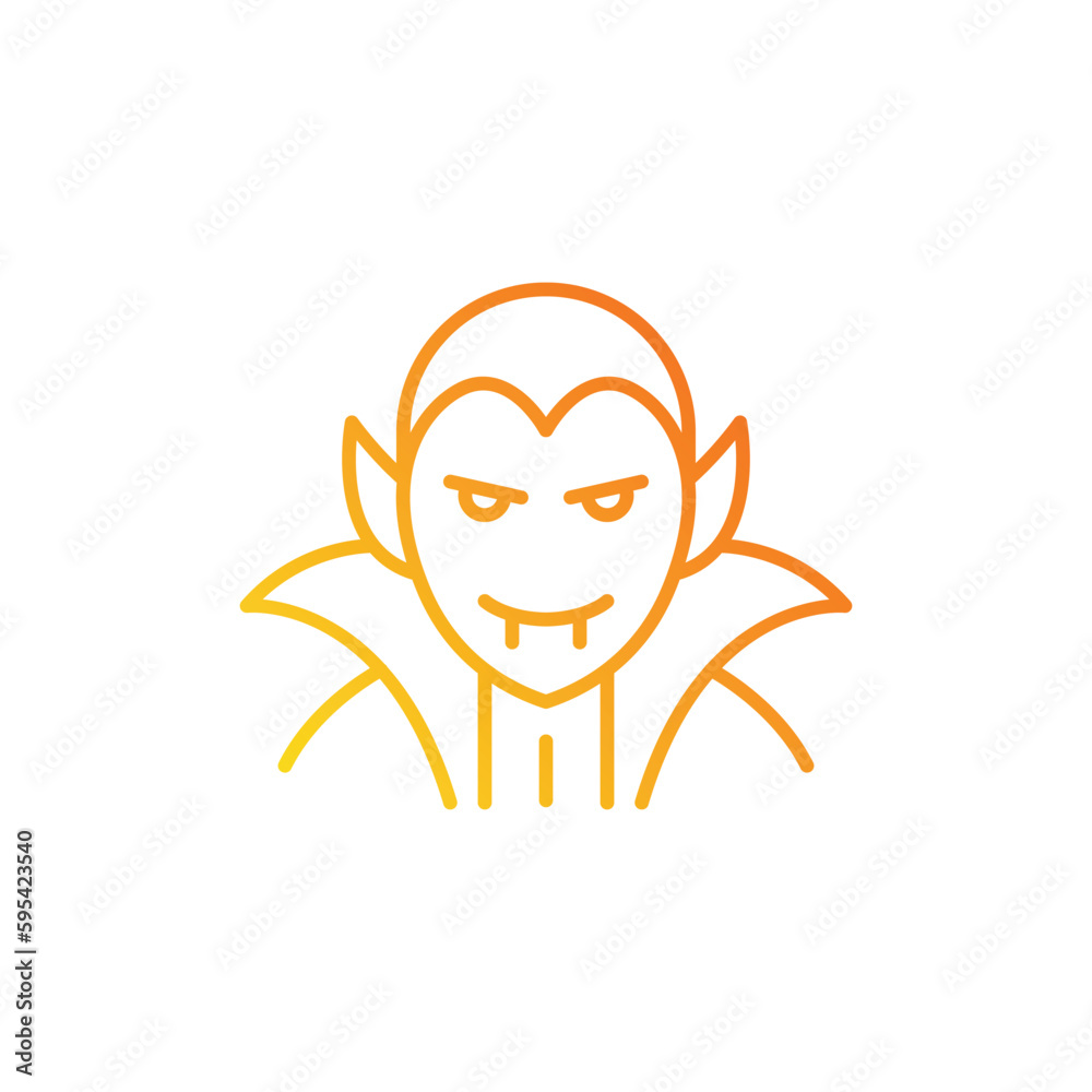Fototapeta premium vampire icon. gradient icon.