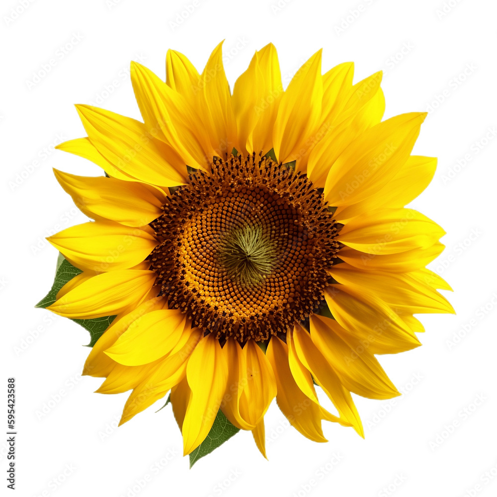 Fototapeta premium sunflower isolated on white background