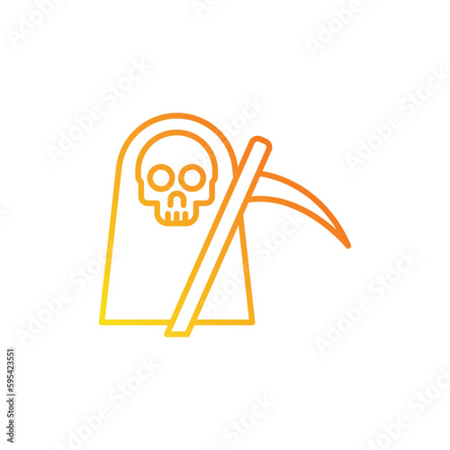 devil icon.  gradient icon.